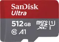 Produktbild: Sandisk Speicherkarte microSDXC Ultra Android 512GB 150MB/s + Adapter