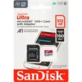 Produktbild: SanDisk Ultra microSDXC A1 512GB 150MB/s Adapt.SDSQUAC-512G-GN6MA MicroSD Karte