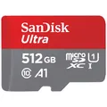 Produktbild: SanDisk Ultra 512GB microSDXC UHS-I Speicherkarte + Adapter A1 Class 10 U1 OVP