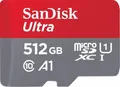 Produktbild: SanDisk Ultra microSDXC Speicherkarte 512GB + SD Adapter