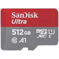 Produktbild: SanDisk microSDXC Ultra 512GB (A1/UHS-I/Cl.10/150MB/s) + Adapter Mobile