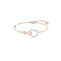 Produktbild: Swarovski Hyperbola Armreif, Unendlichzeichen und Herz, Weiss, Metallmix