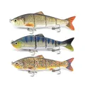 Produktbild: ODS Kunstköder Wobbler Set 4Gelenkaritige Fischköder Blinker Angeln für Barsc...