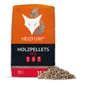 Produktbild: HEIZFUXX® Hartholzpellets Buche 6mm ENplusA1 | 15kg Sackware Pellet Ofen Smoker