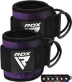 Produktbild: RDX Fußschlaufen Kabelzug Gepolstert, 7MM Neoprenstütze 10”x4”, Ankle Straps, Handgelenk wickelt Mit 2 D-Ring für Cable Machine Fitness Training Fußmanschetten Gym Gesäß Beintraining, Frauen Männer