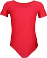 Produktbild: Aquarti Mädchen Gymnastikanzug Kurzarm Ballett Trikot, Farbe: Rot, Größe: 116