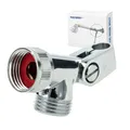 Produktbild: tecuro Gelenkstück 1/2 Zoll für Brauseschlauch und Handbrause, Zapfenloch Ø 10 mm, mit verstellbarer Neigung mit Anschlag