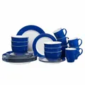 Produktbild: Ritzenhoff & Breker DOPPIO Kombiservice 24-tlg. Geschirrset Rund Porzellan Blau