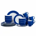 Produktbild: Ritzenhoff & Breker DOPPIO Kombiservice 24-tlg. Geschirrset Rund Porzellan Blau