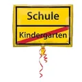 Produktbild: amscan® 3582801 Folienballon Schulanfang - Ø 50 cm - Gelb