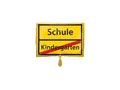 Produktbild: Folienballon - Ø 50 cm - Schild Schulanfang Kindergarten ungefüllt