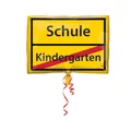Produktbild: Folienballon Schild Schulanfang XL, ca. 43 cm
