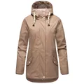Produktbild: NAVAHOO Damen Warmer Regenjacke Wasserdichter Regenmantel mit Kapuze Oceans Heart