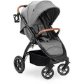 Produktbild: Hauck Buggy Uptown, Grau, Metall, Kunststoff, Textil, 59.5x107x85 cm, EN 1888, UV 50+, Feststellbremse, Fußstütze abklappbar, Federung, Verdeckung abnehmbar, 5-Punkte-Gurt, Griff in Lederoptik, Transportsicherung, mit Tragegriff, Einhand-Faltmechanismus, abnehmbarer Schutzbügel, Baby on Tour, Kinderwagen, Buggys