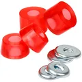 Produktbild: FunTomia Skateboard Lenkgummi 85A härte 2X Bottom Bushing - 2X Top Bushing und 4X Washer (Unterlegscheiben) für Zwei Achsen