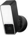 Produktbild: Eve Outdoor Cam HomeKit smarte Außenkamera mit Flutlicht und Apple HomeKit, Secure Video Technologie, schwarz (10ECA8101)