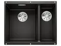 Produktbild: BLANCO SUBLINE 340/160-U | Granitspüle aus SILGRANIT schwarz | Einbauart: Unterbau | Hauptbecken links | für 60 cm breite Unterschränke | Ein Ausschnitt und nur einmal montiert
