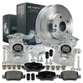 Produktbild: NB PARTS Bremssättel + Bremsbeläge + Bremsscheiben hinten passend für Toyota Auris Corolla