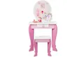Produktbild: COSTWAY Schminktisch, Kinder, mit Hocker, Schublade und abnehmbarer Spiegel