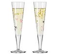 Produktbild: Ritzenhoff Sektglas Ritzenhoff Goldnacht Champus-Duett C. Oliveira F23, Kristallglas