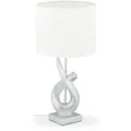 Produktbild: Relaxdays Tischlampe, Mehrfarbig, Kunststoff, Textil, Metall, 25x50x25 cm, Lampen & Leuchten, Innenbeleuchtung, Tischlampen, Tischlampen