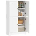 Produktbild: HOMCOM Küchenschrank mit 2 Verstellbaren Regalböden Weiß 60 x 30 x 110 cm