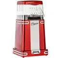 Produktbild: Gadgy Popcornmaschine - Schneller, ölfreier, fettarmer Heißluft Popcorn Maker 1200W mit Messbecher und abnehmbarem Deckel, Retro-Rot beschichtet