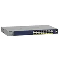 Produktbild: NETGEAR PoE Switch 24 Port (GS724TP V3), Gigabit PoE+ Smart Managed Switch 19 Zoll, 24x PoE+ 190W, 2X 1G-SFP, Desktop oder Rack-Montage, ProSAFE Lifetime-Garantie