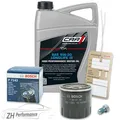 Produktbild: BOSCH Inspektionspaket + 5L Car1 5W-30 LL Motoröl VW Audi Seat Skoda Polo Golf