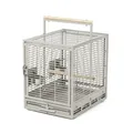 Produktbild: TransportKäfig Travelcage VogelKäfig Evo hellgrau Montana Cages ca. 47x38x46 cm