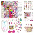 Produktbild: Perlen zum Auffädeln Kinder Schmuckset 24 Farben DIY Armbandset