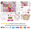 Produktbild: Perlen zum Auffädeln Kinder Schmuckset 24 Farben DIY Armbandset
