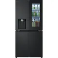 Produktbild: LG GMG861EPAE InstaView SLIM Multi-Door, Klasse E, 508 L, Kühlschrank mit Gefrierfach, Eis-, Crushed Ice- Wasserspender mit UVnano, Total NoFrost, Smart Inverter Kompressor, Wi-Fi, Farbe Matte Black