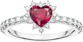 Produktbild: THOMAS SABO Fingerring Romance Herz-Ring, mit Zirkonia (synth), Rubin