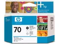 Produktbild: HP 70 (C9407A) - Schwarz + Hellgrau - Druckerpatrone