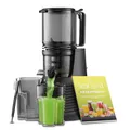 Produktbild: VELOJA Slow Juicer Pro - Kaltpresse Entsafter für ganze Früchte & Gemüse mit 130 mm XL-Einfüllschacht – Ultraleiser Motor – Leicht zu reinigen – Inkl. Rezeptbuch für Säfte & Tresterrezepte