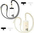Produktbild: Handykette Universal für Smartphones 2 Stück Schlüsselband Kette Schwarz Gold