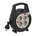 Produktbild: Vario Line Kabelbox 4-fach/Mini-Kabeltrommel 5m Kabel Made in Germany schwarz...