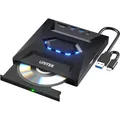 Produktbild: Unitek Odtwarzacz DVD Nagrywarka zewnętrzna DVD/CD, Hub USB 5Gbps, czytnik kart SD (CD Laufwerk, DVD Brenner, DVD Laufwerk) (T1037A01)