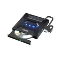 Produktbild: Unitek T1037A01 Externer DVD/CD Recorder 5Gbps USB Hub Schwarz