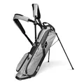 Produktbild: Sunday Golf EL Camino Golftasche von - Leichte Standtasche mit doppeltem Gurt - Einfach zu tragen - Passend für einen kompletten Schlägersatz. Perfekt für Wanderer, Golfwagen (Grau meliert)