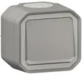 Produktbild: Legrand Plexo New Feuchtraum-Aufputz Wechselschalter Kontroll 10 AX, Steckklemmen (SL), IP 55, grau (069712L)