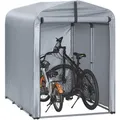 Produktbild: FAHRRADGARAGE wetterfest für 1-2 Fahrräder, 120x163x176cm, Silber-Eisen