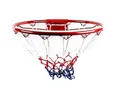 Produktbild: Dunlop Basketballkorb mit Nylonnetz (4 vorgebohrte Löcher für Wandbefestigung), Basketballring, Basketballkorb