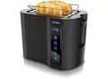 Produktbild: Arendo Toaster Kurzschlitz, Brötchenaufsatz, Wärmeisoliertes Gehäuse, Display, Touch