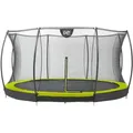Produktbild: EXIT Silhouette Bodentrampolin D427cm mit Sicherheitsnetz - grün
