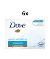 Produktbild: Dove Beauty Cream bar - Gentle Exfoliating - Vegetaian 0% sulfate SLES - 6X90g