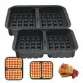 Produktbild: Waffeleinsatz,Airfryer Zubehör,2 Stück Heißluftfritteuse Zubehör – Kompatibel Mit Ninja AF300EU, AF400EU, AF451EU, SL400EU & AF500DE,Belgische Waffeln, Waffel, Zubehör,Einfache Reinigung