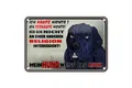 Produktbild: Blechschild Hinweis 18x12cm ich kaufe nichts Mein Hund weiß Deko Schild