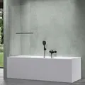 Produktbild: Mai & Mai Duschwand für Badewanne Badewannenwand faltbar 180° Sicherheitsglas mit NANO 94x140cm Badewannentrennwand Badewannenaufsatz